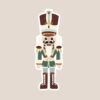Un sticker représentant un casse noisette de Noël